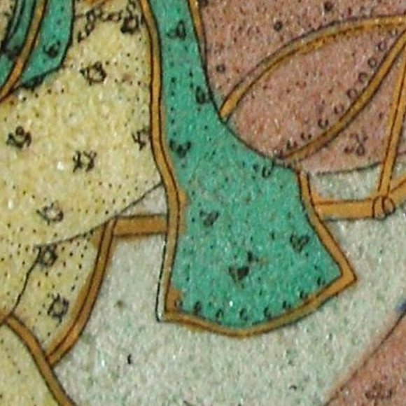 Krishna Crushed Gemstones Painted On Glass Handmade Blank Journal 5" Hindu Deity - Picture 8 of 12